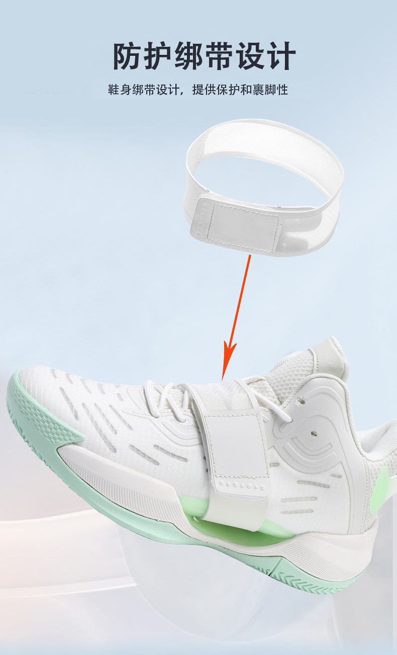 Winter New Fashion Trend Fleece-Lined Warm Sports Shoes for Teenagers Professional Training Non-Slip Cushioned Basketball Shoes