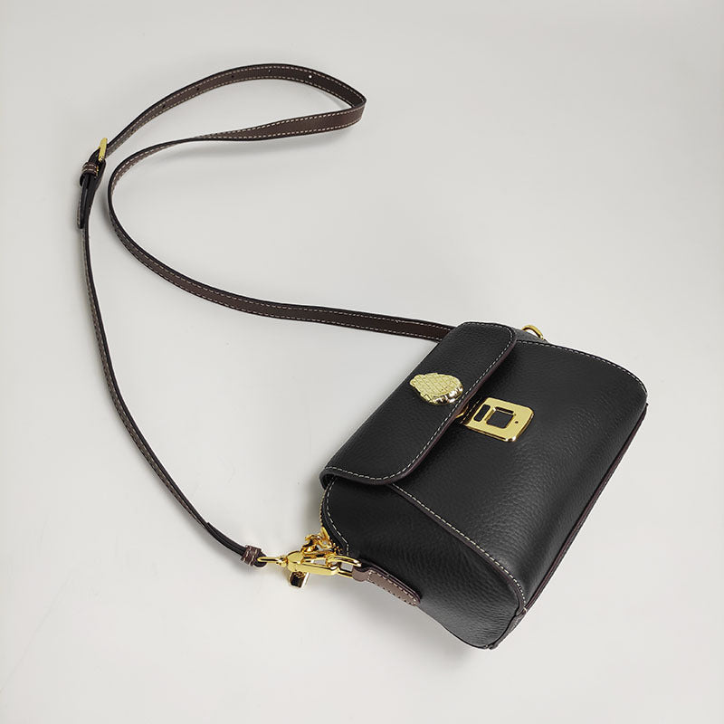 2025New Anti-theft Privacy High-end Fingerprint Lock Women's Bag Summer Fashion Genuine Leather Exquisite Crossbody Small Bag