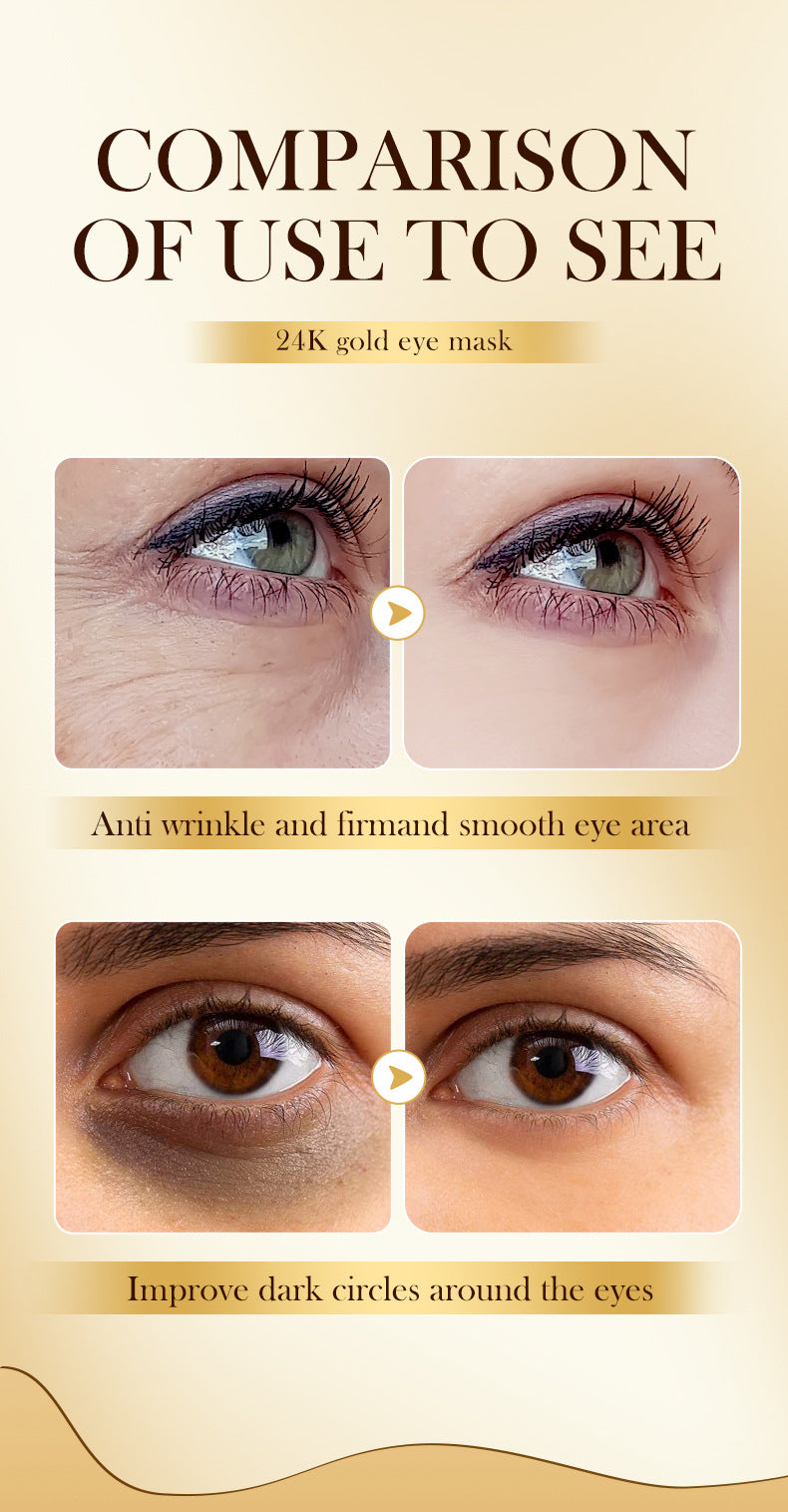 Eye Mask7.9g FAYANKOU24K Golden Aloe Vera Hydrating Nourishing Eye Mask Cross-Border Wholesale