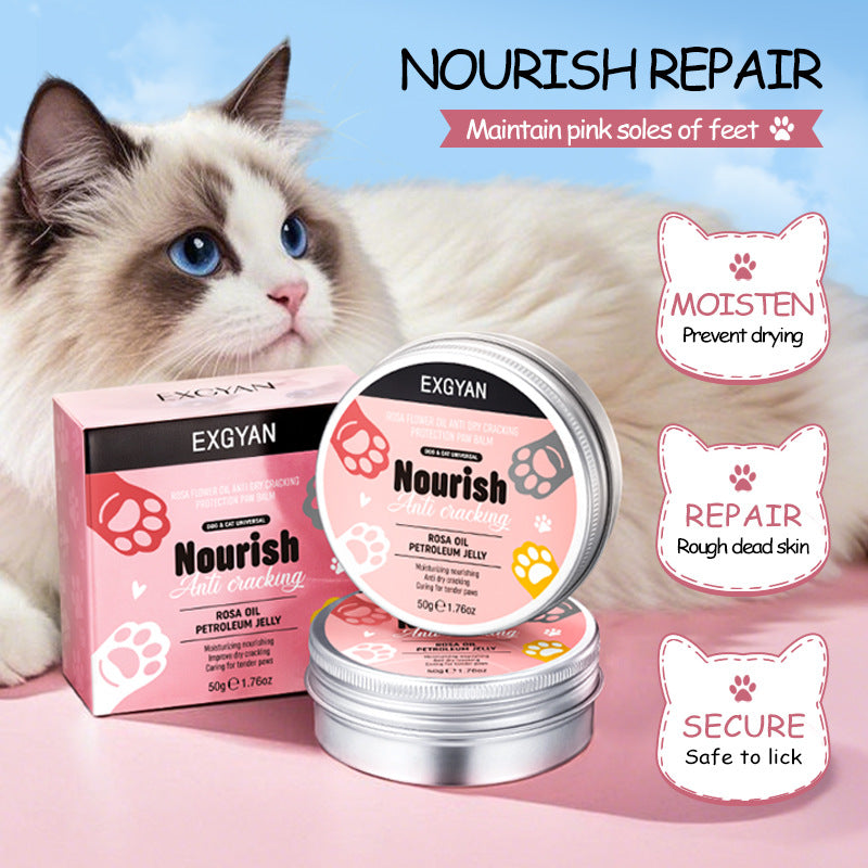 Pet Paw Balm EXGYAN Rose Flower Oil Anti-Dry Crack Paw Hand Cream Cross-Border Foreign Trade Wholesale