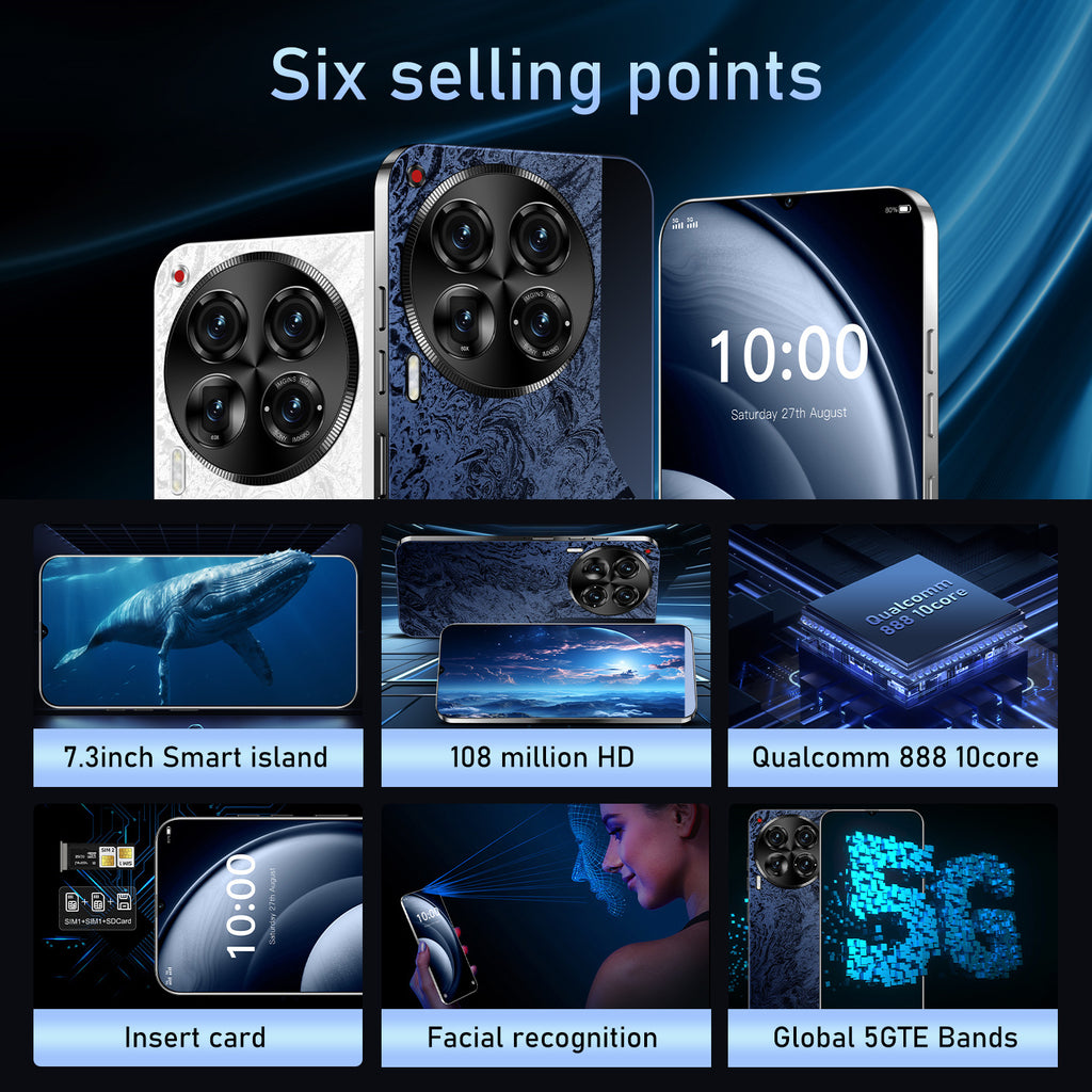 New Mobile Phone Camon 30Spot Goods7.3Inch Screen16+1TB Android Smart Phone Wholesale
