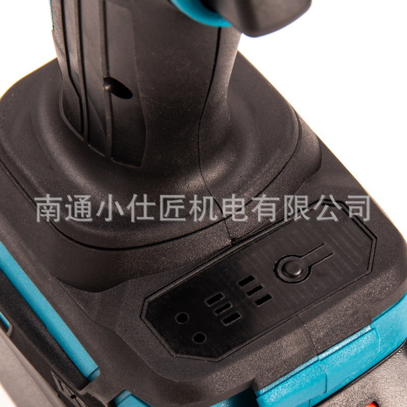 Cross-Border Foreign Trade Shadowless Aperture Lighting Electric Wrench High Torque Portable Lithium Battery Rechargeable Impact Wrench