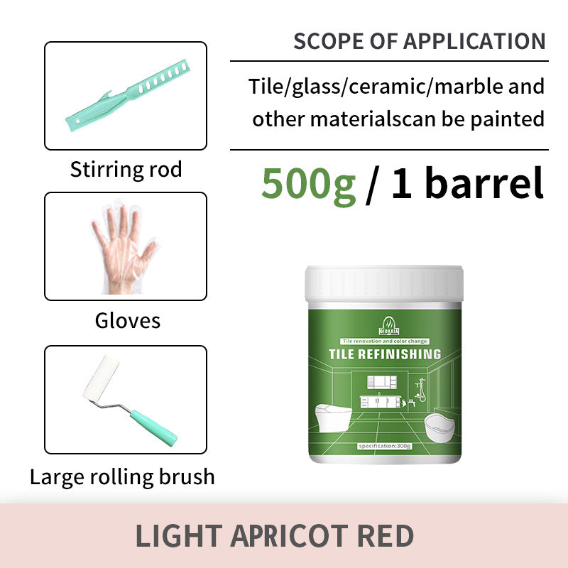 Xiyin Water-Based Tile Paint Bathroom Floor Tile Renovation Paint Special Paint Wear-Resistant Glass Color-Changing Paint Tile Paint
