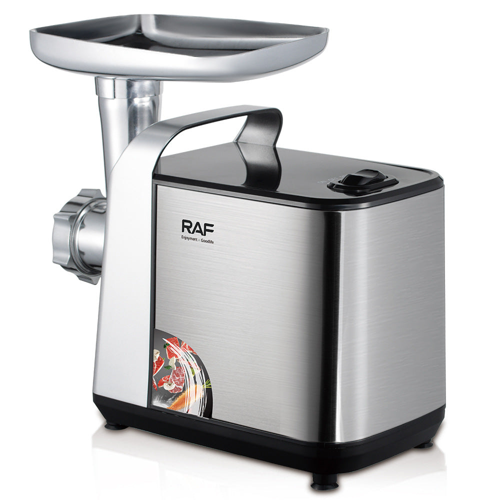 RAF European Standard American Standard Small Household Meat Grinder1200w Meat Grinder Stainless Steel Blender R.3396