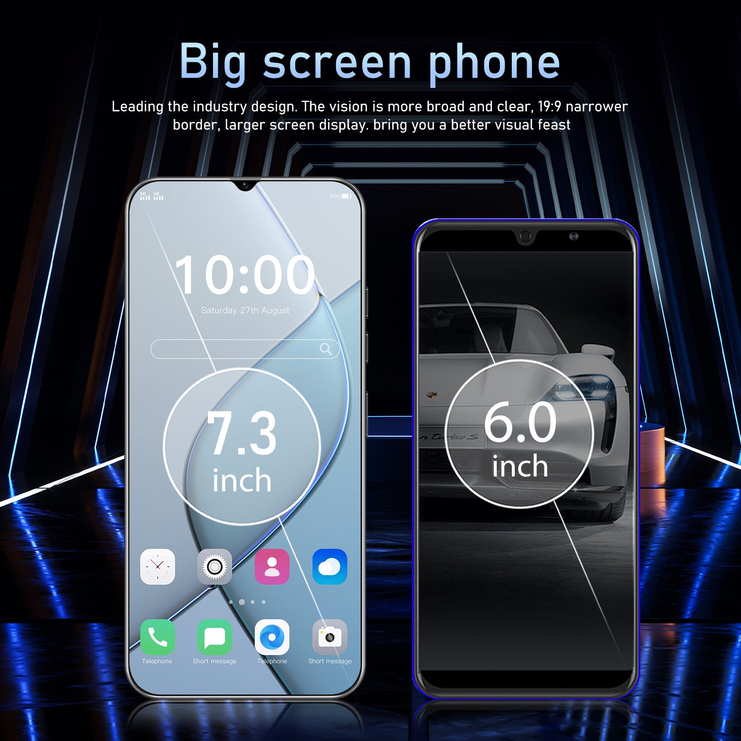 Smartphone Camon30 16+1T Android Phone7.3Inch Large Screen Shopee Compatible