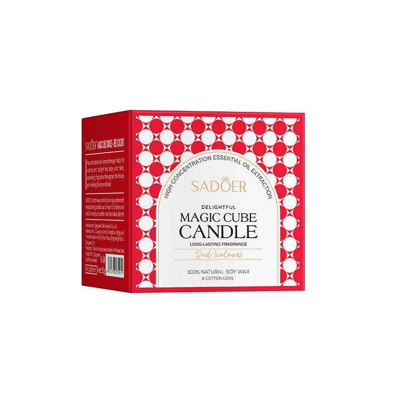 Magic Cube Scented Candle SADOER Celebration Birthday Party Multicolor Birthday Candles Cross-Border Wholesale