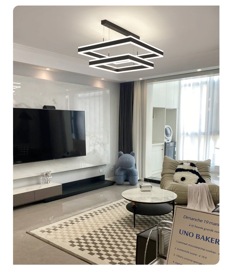 Chandelier for Living Room with High-End Feel, Main Light for Hall, Modern Minimalist Bedroom Light, Dining Room Light, Creative and Unique Design led Bar Counter Lamp