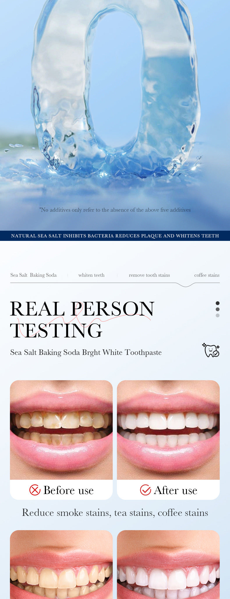 Full English Mint Toothpaste100gSADOER Propolis Sea Salt Ginger Cleans Tartar Strengthens Teeth  Wholesale