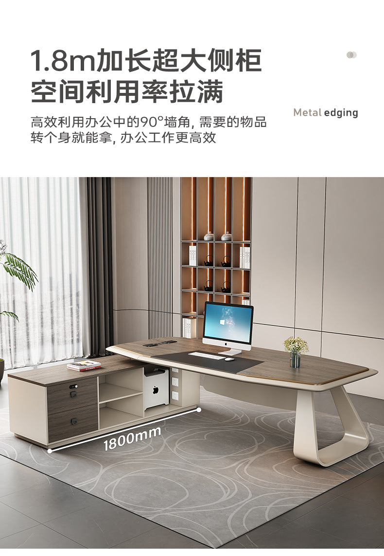 Office Desk Boss Desk Simple Modern Executive Desk Office Desk Office Chair Set Manager Desk President Desk