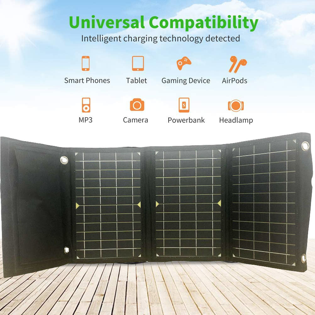 Specially designed for solar-powered portable power banks21W Solar Folding Mobile Phone Charging Bag Portable Power Bank