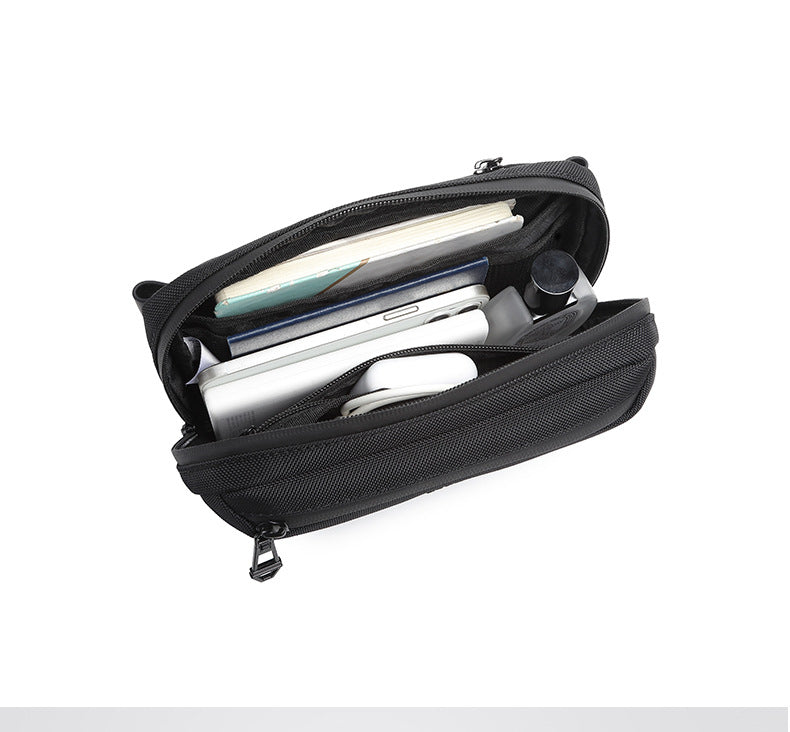 OZUKO Men's Clutch Bag Crossbody Bag Chest Bag High-end Waterproof Multifunctional Trendy Brand Shoulder Bag Organizer Bag