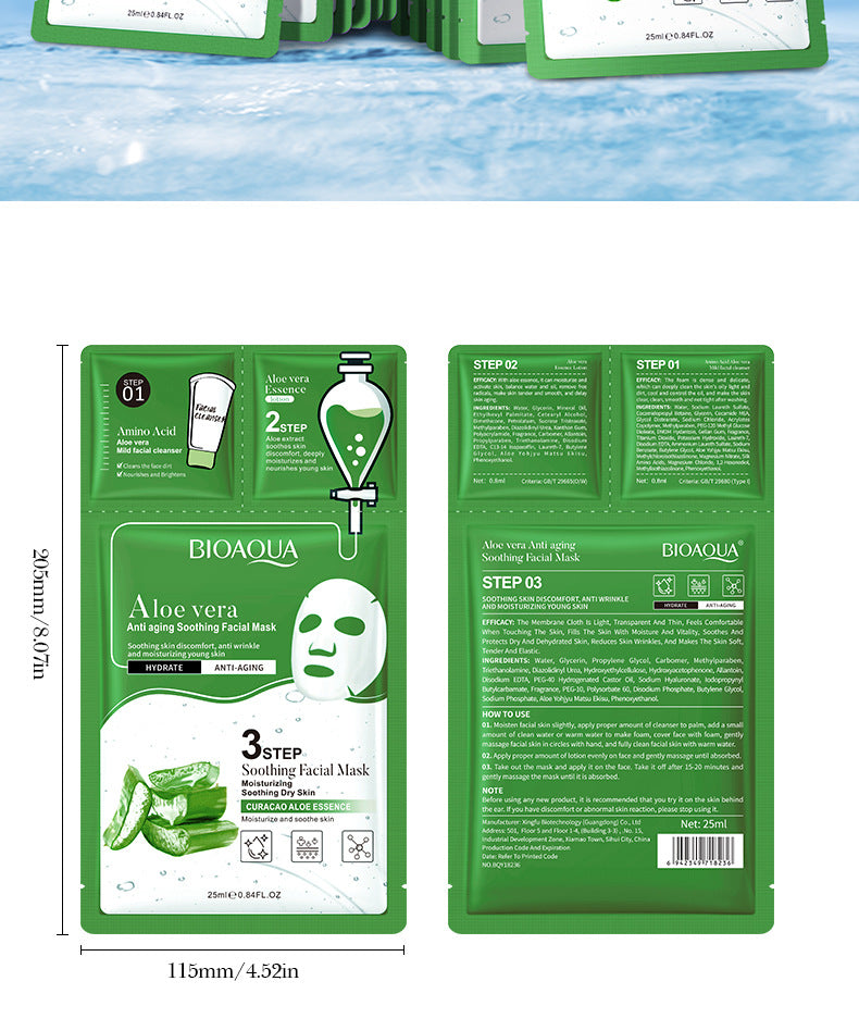 Full English Trilogy Face Mask BIOAOUA Cleansing Facial Cleanser Hydrating Essence  Wholesale