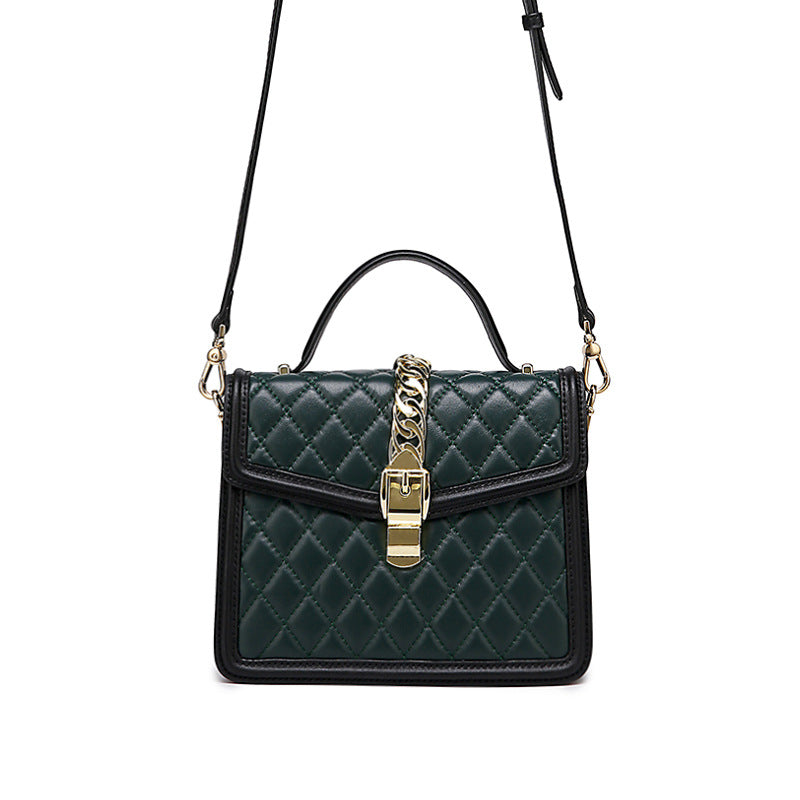 New Women's Bag Trendy Fashion Retro Quilted Small Square Bag Personality Stylish Simple Crossbody Women's Bag Handbag