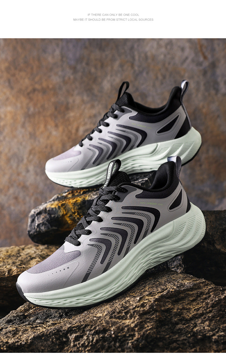 2025New Men's Shoes Lightweight Running Soft Sole Breathable Non-Slip Odor-Resistant Men's Mesh Outdoor Casual Shoes Sports Shoes