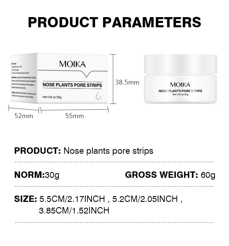 In Stock Peel-off Nose Strips Blackhead Remover Acne Cleansing Nose Mask Gentle Peel-off Pore Improvement Wholesale