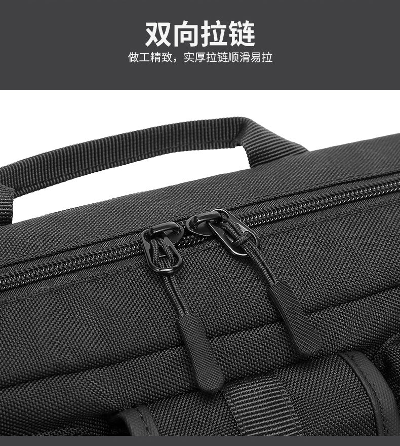 OZUKO Tactical Waist Bag Men's Multifunctional Crossbody Bag Waterproof Outdoor Large Capacity Sports Portable Men's Bag