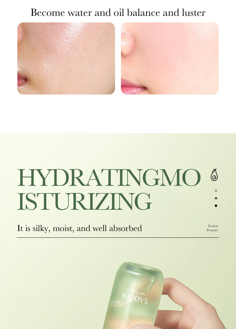 Full English Avocado Skincare Set SADOER Cleansing, moisturizing and moisturizing six-piece set  foreign trade wholesale