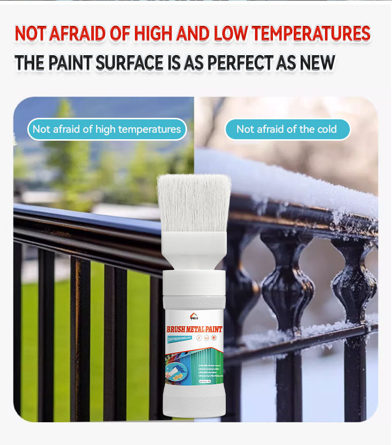 Metal Brush Paint Iron Door Window Railing Anti-Rust Water-Based Paint Balcony Renovation Color Change Coating Coloring