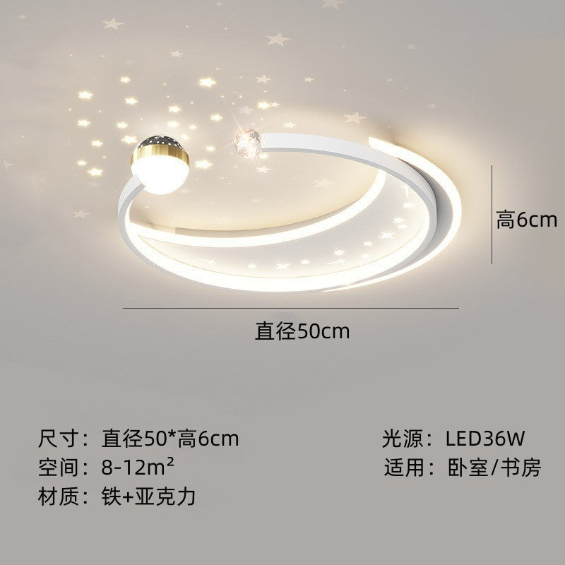 Modern minimalist living room led Ceiling Lamp2024New style main hall lamp wrought iron bedroom lamp high-end dining room lamp