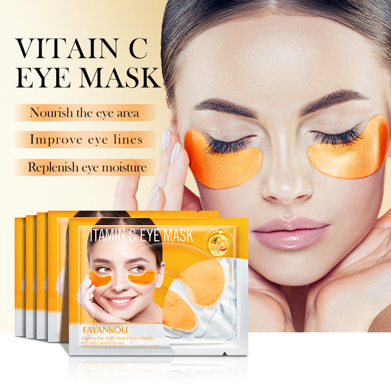 Eye Mask7.9g FAYANKOU24K Golden Aloe Vera Hydrating Nourishing Eye Mask Cross-Border Wholesale