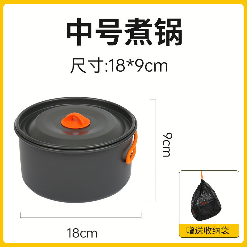 Cookware Set Pot Camping Tableware Cookware Camping Equipment Full Set Kettle Frying Pan Cooking Stove  Multi-Purpose