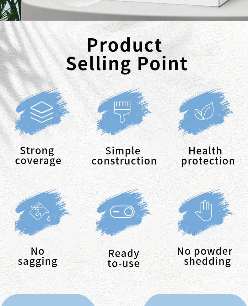DIY Roller Paint Indoor Latex Paint Small Roller Brush Repair Paint Wall Repair Coating Small Roller Paint Water-Based