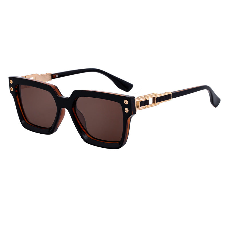 2025New European and American Style Square Frame Sunglasses for Men High-end Sun Protection Sunglasses Men's Trend Wholesale sunglasses