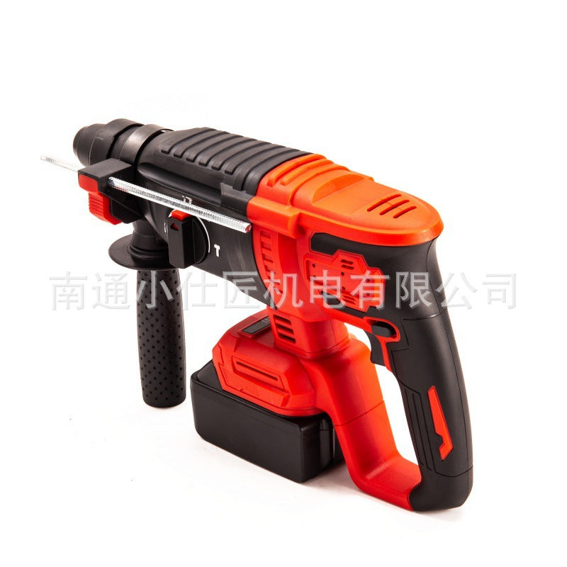 Custom Cross-Border Trade Brushless Lithium Battery Rechargeable Multi-Function High-Power Concrete Stone Electric Hammer Wholesale
