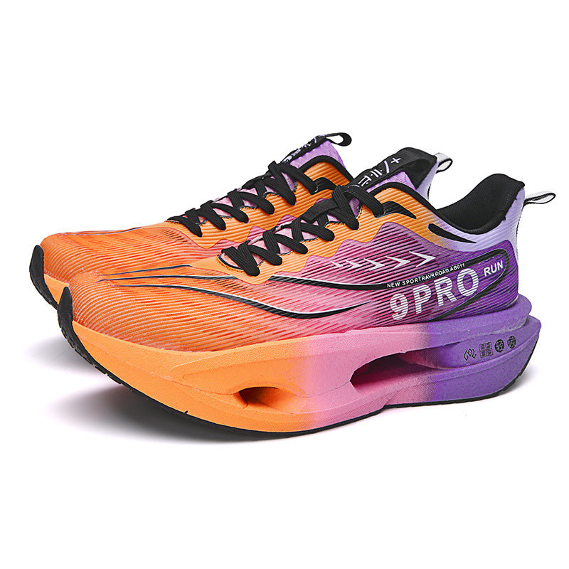 Summer Red Rabbit9PRO New Popcorn Carbon Plate Hollow Running Shoes Breathable Jacquard Comfortable Casual Sports Shoes