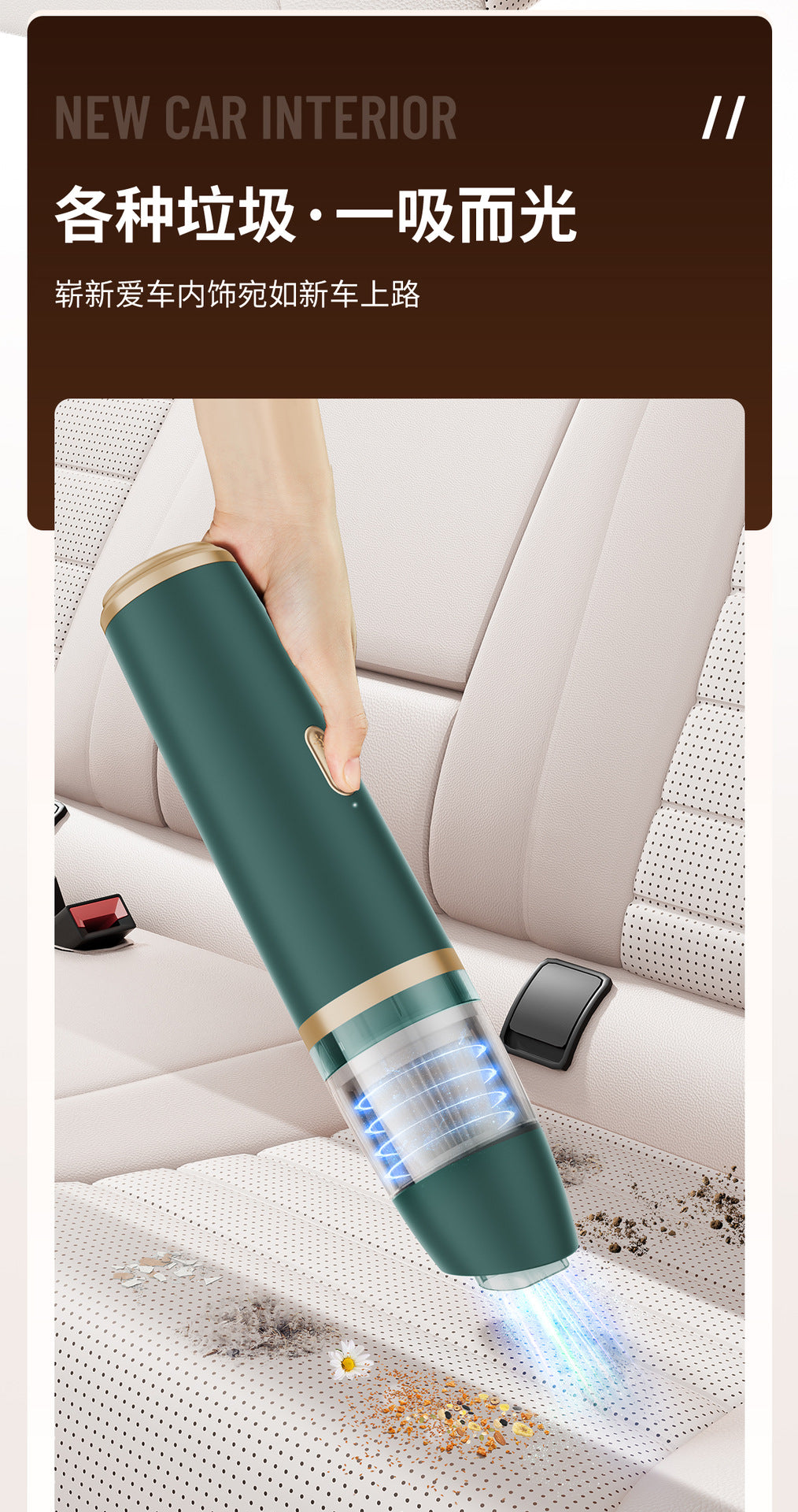 Car Handheld Vacuum Cleaner Suction and Blowing Integrated High Power Household Wireless Small Dust Cleaner Strong Suction Vacuum Cleaner