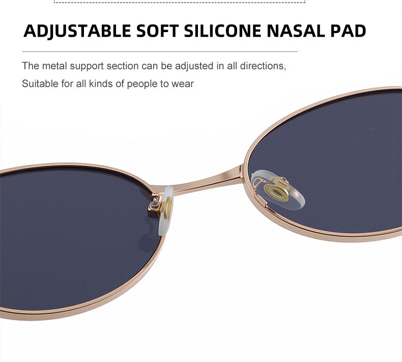 Oval Sunglasses for Women2025New European and American Style Personality Sunglasses with High-end Feel, Sun Protection, Trendy Fashion Glasses