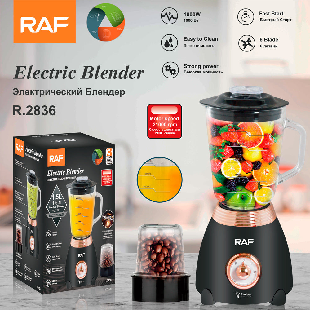 RAF EU Standard Juicer Household Juice Multi-Functional Soy Milk Maker Original Juice Machine Cooking Machine Bean Grinder Grinder