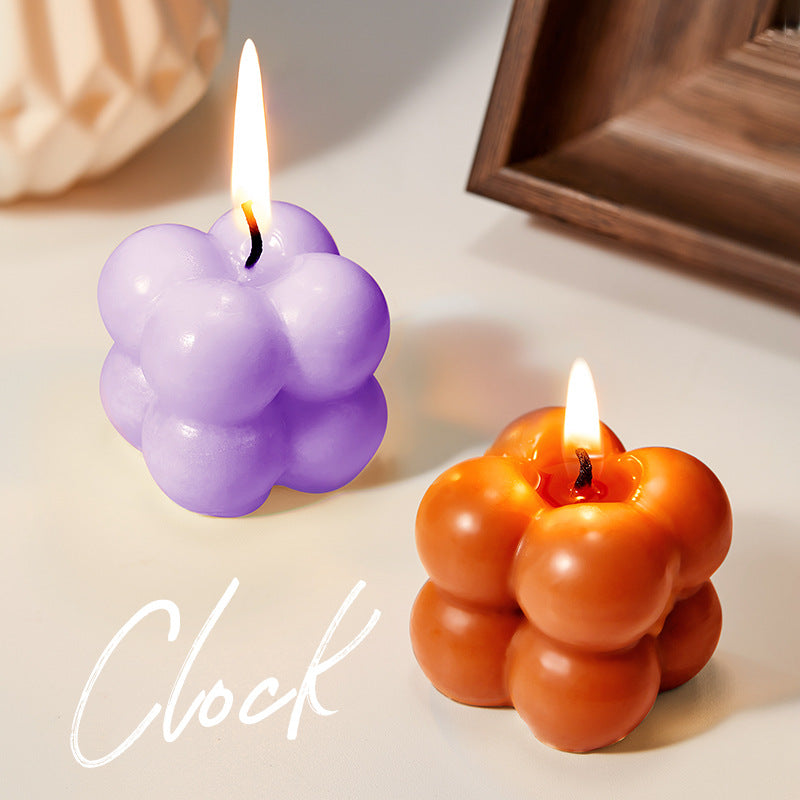 Magic Cube Scented Candle SADOER Celebration Birthday Party Multicolor Birthday Candles Cross-Border Wholesale