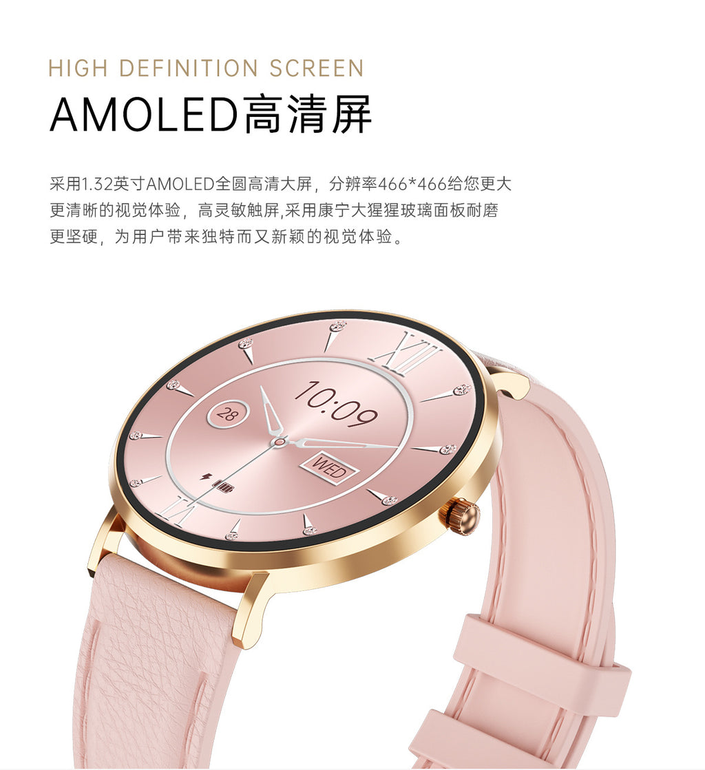 T8 Pro Smart Watch Bluetooth Call True Heart Rate Step Sleep Monitoring IP68Deep Waterproof Women's Sports