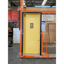 Factory Wholesale Aluminum Wood Ecological Doors for Houses Interior Modern Design Black Steel Frame Interior Wooden Door