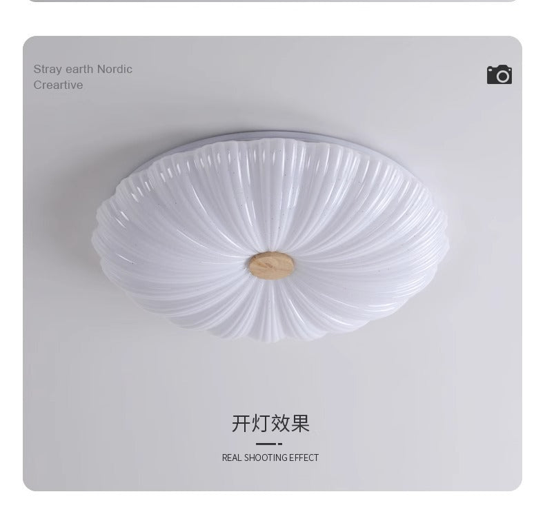 2025New Cream Style Bedroom Ceiling Light Eye Protection Full Spectrum Modern Minimalist Main Light Study Room Light