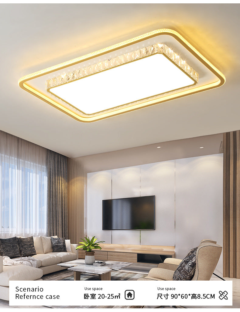 2025New Year's New Lamps Living Room Lamps Modern Simple Atmosphere Ceiling Lamps Light Luxury Crystal Lamps Restaurant Lamps Bedroom Lamps