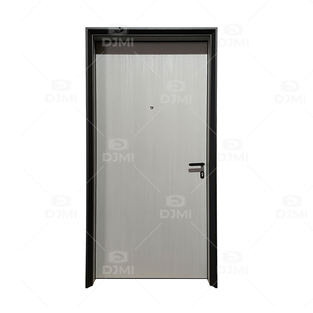 Fire Protection Certification Modern New Designs Bedroom Metal Frame Interior Solid Wooden Room Doors for Houses