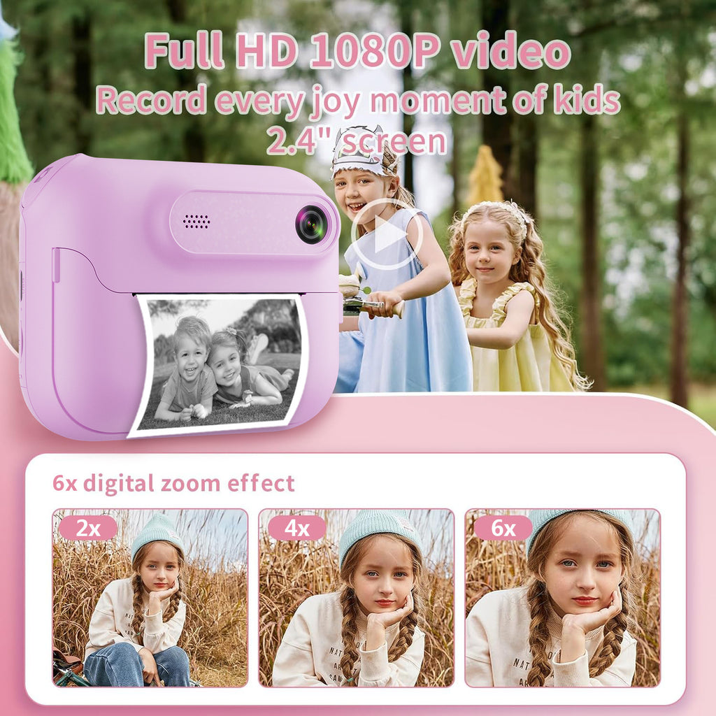 Hot-selling Polaroid Camera Children's Toy Can Take Photos and Print Black and White Photos Directly with Built-in