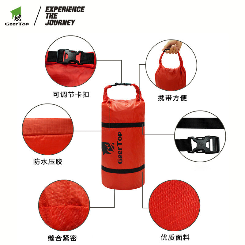 Jituo Tent Polyester Round Bottom Drawstring Storage Bag Thickened Waterproof Portable Outdoor Camping Tent Storage Bag