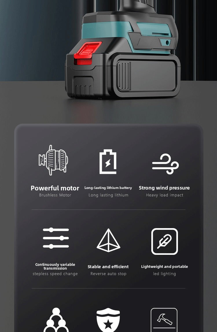 Outdoor Camping Lithium Battery Powerful Fan Wireless Fan Portable High Power Powerful Lithium Battery Fan Electric