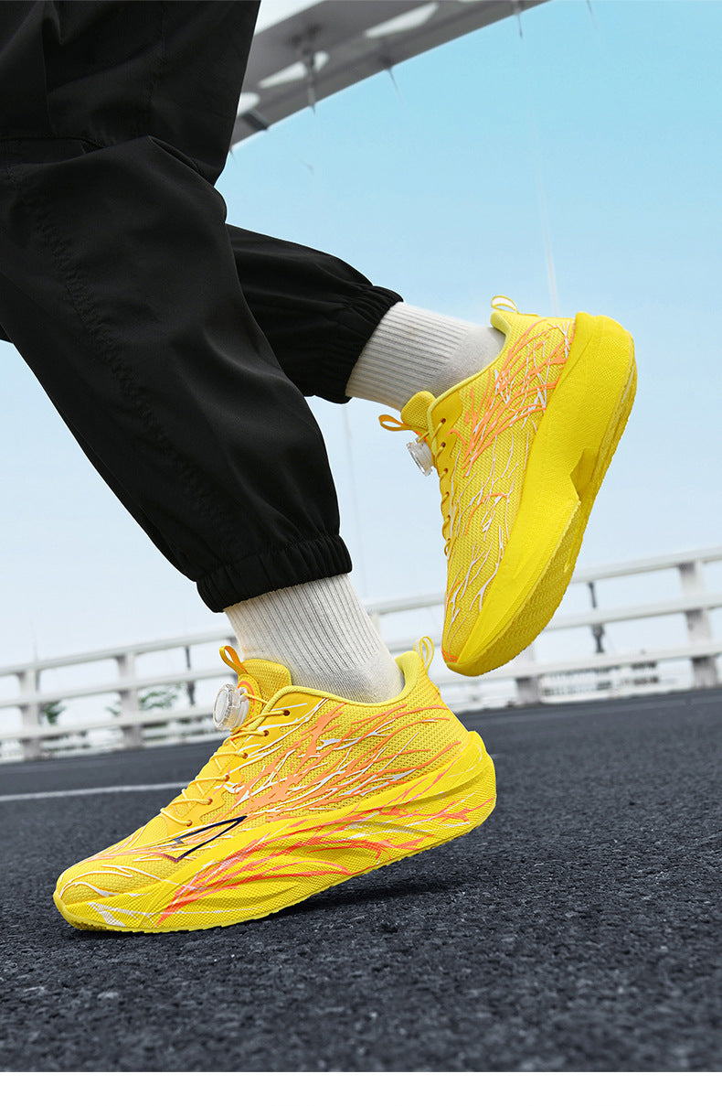 Red Rabbit9pro Really Explosive Carbon Plate Luminous Casual Breathable Running Shoes Outdoor Racing High Elastic Shock Absorption Non-slip Sneakers