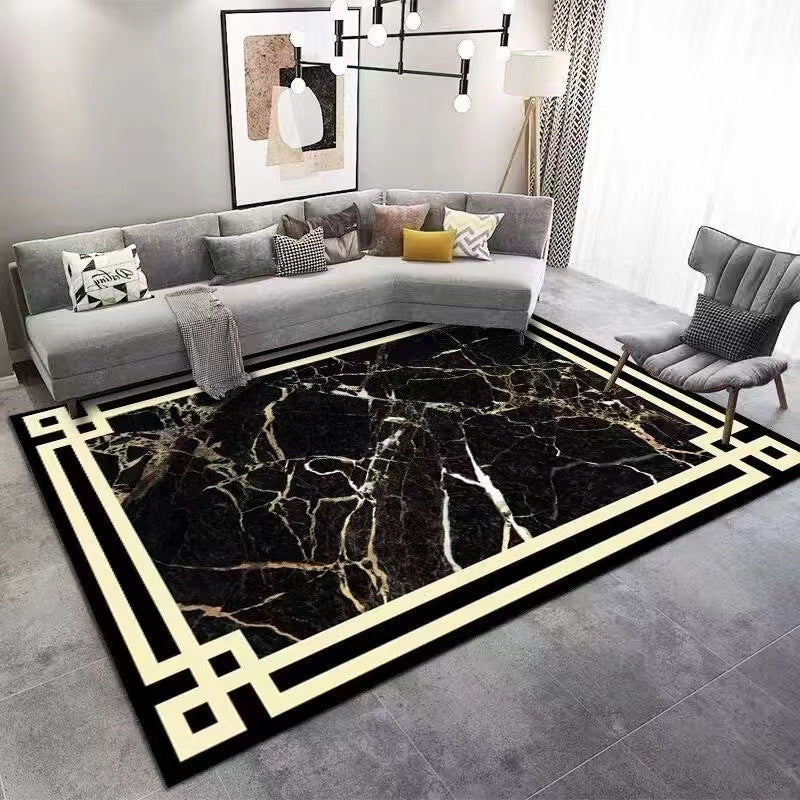 Wholesale Crystal Velvet Light Luxury Carpet Living Room Sofa Coffee Table Mat Modern Bedroom Carpet Home Full Carpet