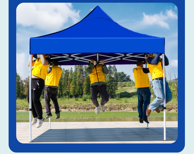 Four-Corner Rainproof Tent Four-Leg Rain Shelter Outdoor Advertising Exhibition Stall Use Sunshade Rain Cover Retractable Folding Canopy