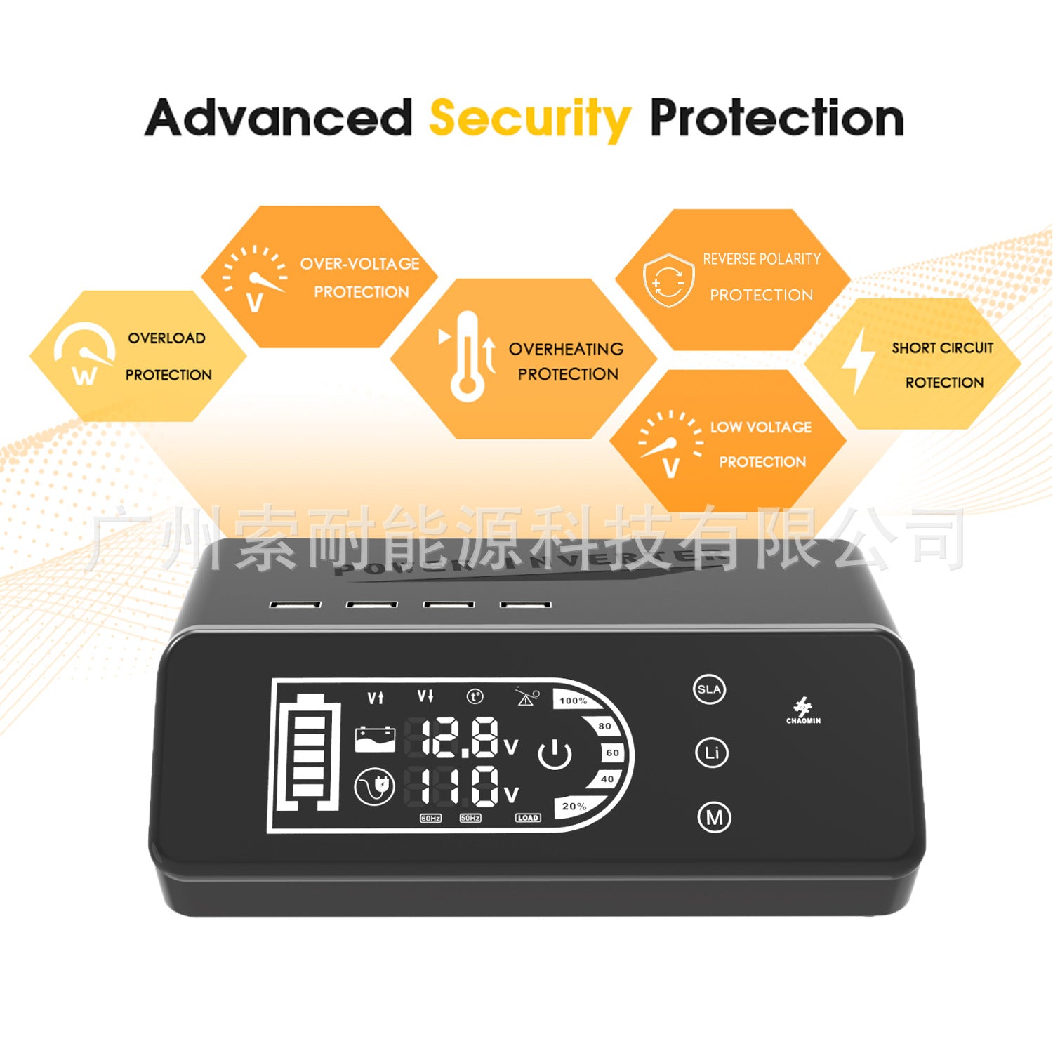 Pure Sine Wave Inverter1000W 12V Turn110V Smart Touch Display Screen eBay Amazon New Product