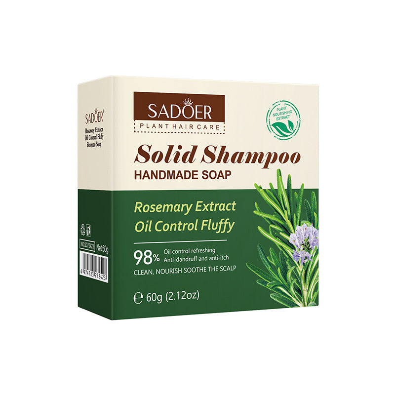 Full English Plant-Based Shampoo Soap60g SADOER Strengthen Hair Roots Deep Clean Hair Soap  Wholesale