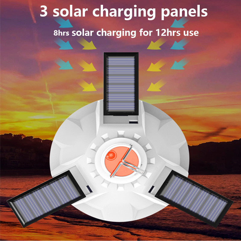 New tent light solar rechargeable bulb light for outdoor camping LED Tent light Portable Emergency Light