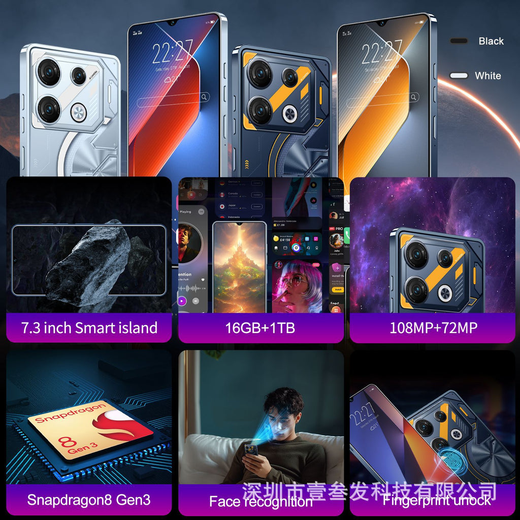 GT10pro Popular1+16G 7.0Inch All-in-One Perforated True3G New Smartphone