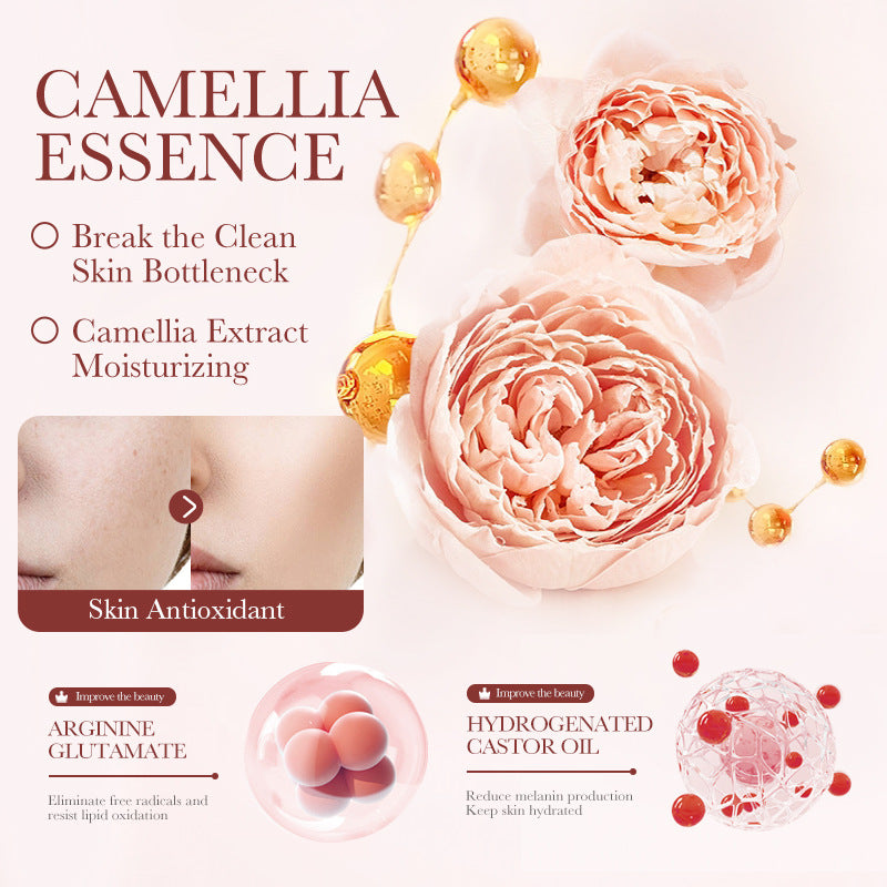 Camellia Skincare Set Boquan Ya Delicate Lubrication and Cleansing Five-Piece Set Export Manufacturer Wholesale