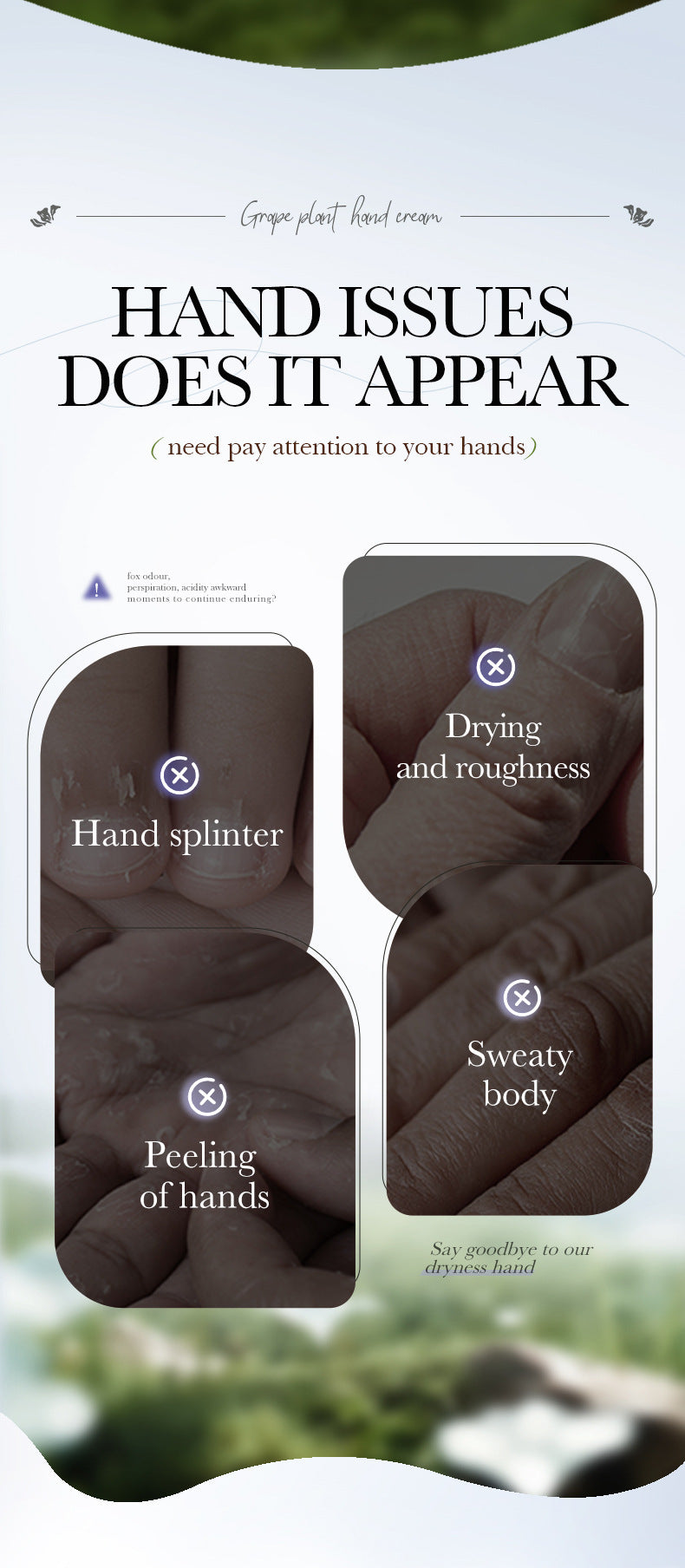 Grape Moisturizing Hand Cream SADOER Autumn and winter anti-chapped moisturizing hand cream cross-border foreign trade wholesale